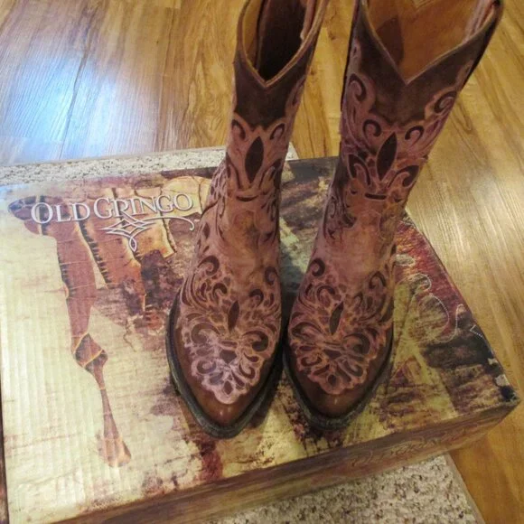 NEW Old Gringo Linda Lou Cowboy Boots womens 8.5 - Picture 14 of 15